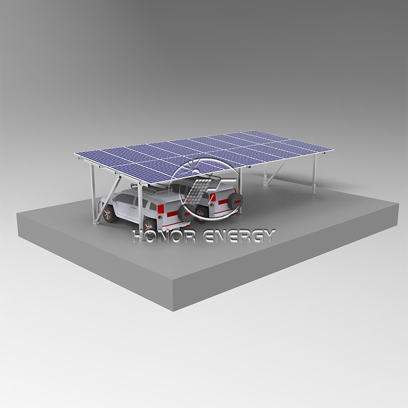 Aluminum IV အမျိုးအစားနေရောင်ခြည်စွမ်းအင်သုံး Carport Mount