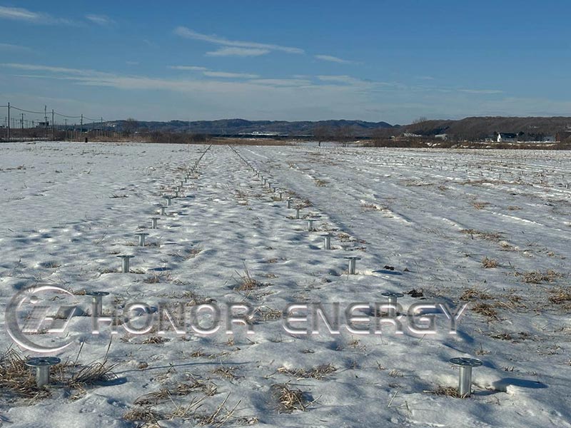 4MW high-voltage solar mounting structure project